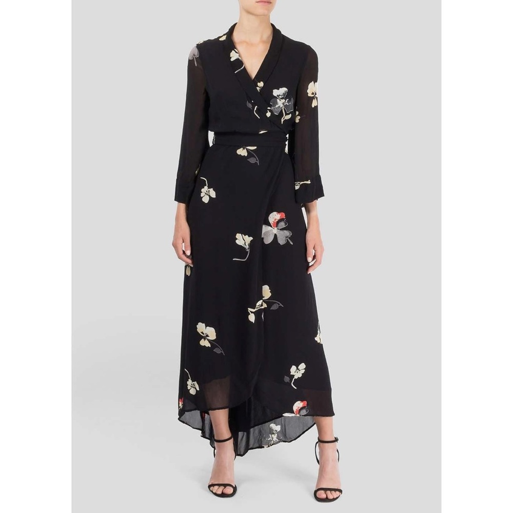 Ganni Lorita Georgette Wrap Dress